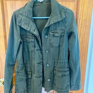 Urban Outfitters Ecote Olive Green Military Utility Jacket - Size Small